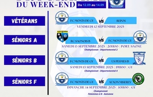 Programme du week-end S37