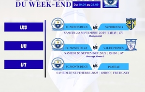 Programme du week-end S38