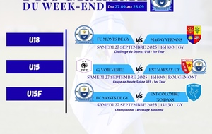 Programme du week-end S39