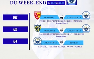 Programme du week-end S39