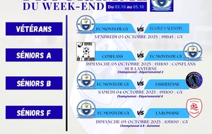 Programme du week-end S40