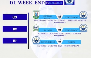 Programme du week-end S40