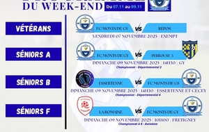 Programme du week-end S45