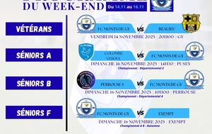 Programme du week-end S46