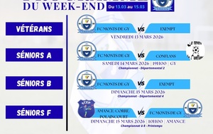 Programme du week-end S11