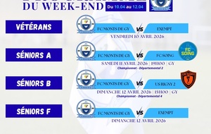 Programme du week-end S15