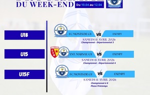 Programme du week-end S15
