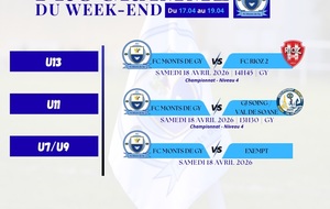 Programme du week-end S16