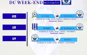 Programme du week-end S17