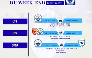Programme du week-end S23