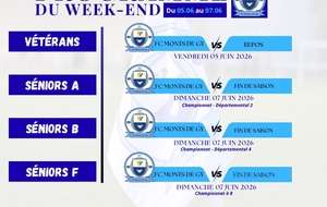 Programme du week-end S23
