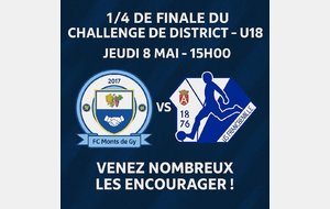 1/4 de finale de coupe de district