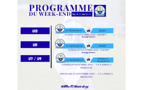 Programme du week-end S48