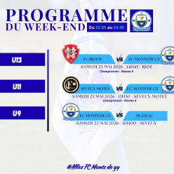 Programme du week-end S21
