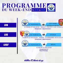 Programme du week-end S21