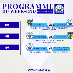 Programme du week-end S23