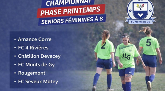 ⚽ CHAMPIONNAT – PHASE PRINTEMPS🌸 Seniors Féminines à 8